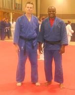 avec un des coach de Aberdeen judo club